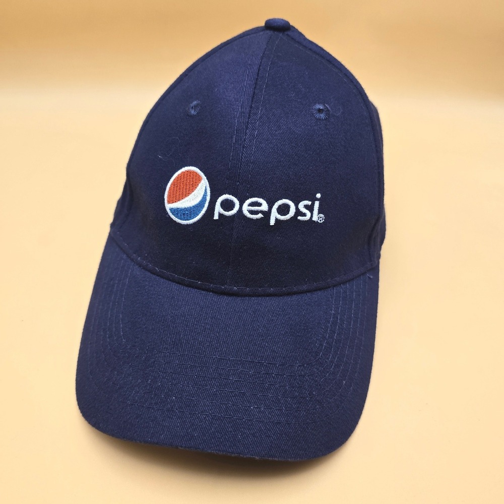 Pepsi Navy Blue‎ Embroidered Logo Baseball Cap Adjustable Cotton Hat RN 106729
